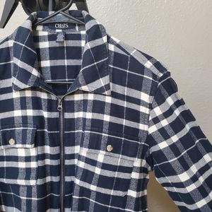 Chaps Plaid Shacket Size Large